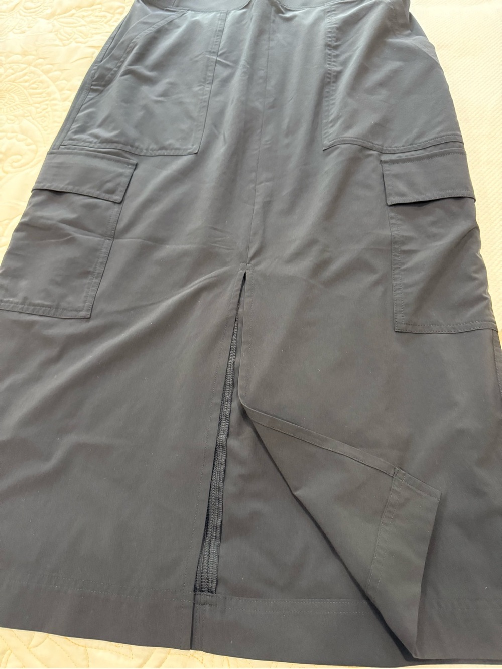 Athleta Black Cargo-Style Midi Skirt - Picture 6 of 8